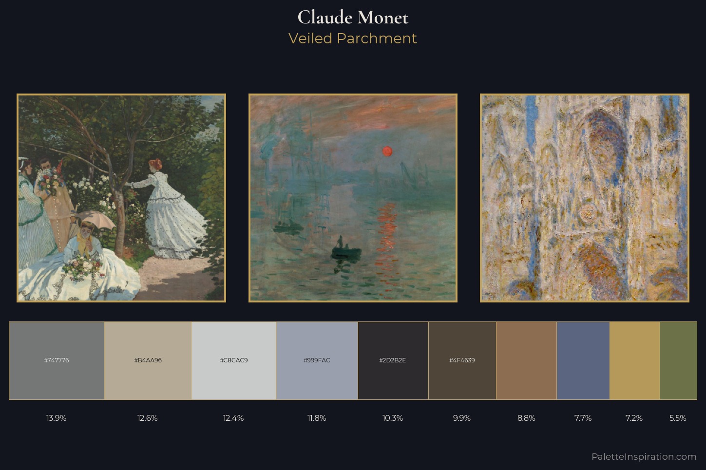 Claude Monet Master Palette