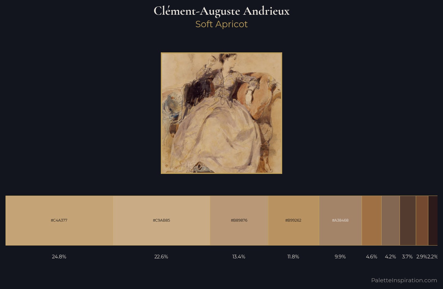 Clément-Auguste Andrieux Palette 3 — Soft Apricot