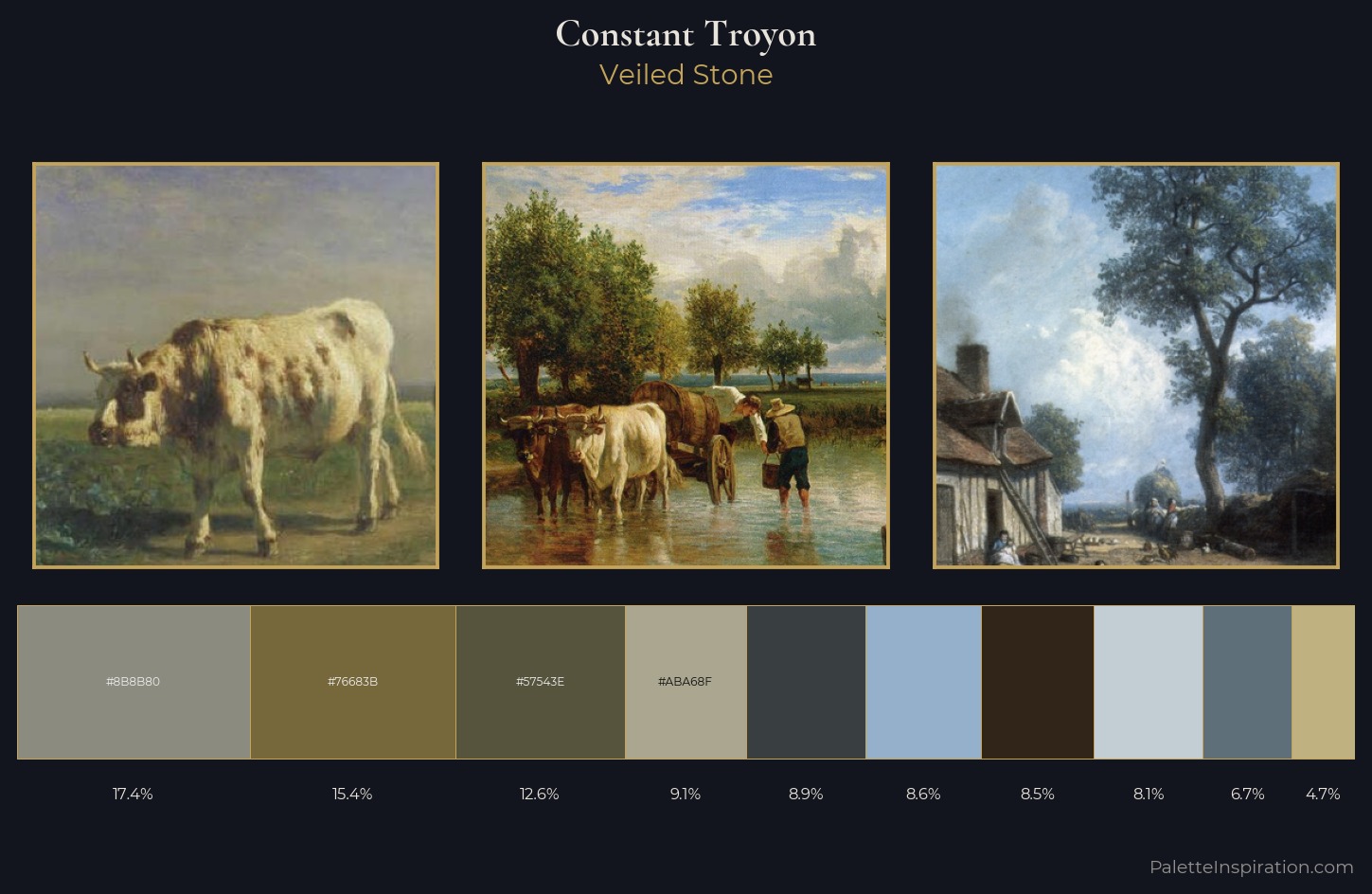 Constant Troyon Palette 1 — Veiled Stone