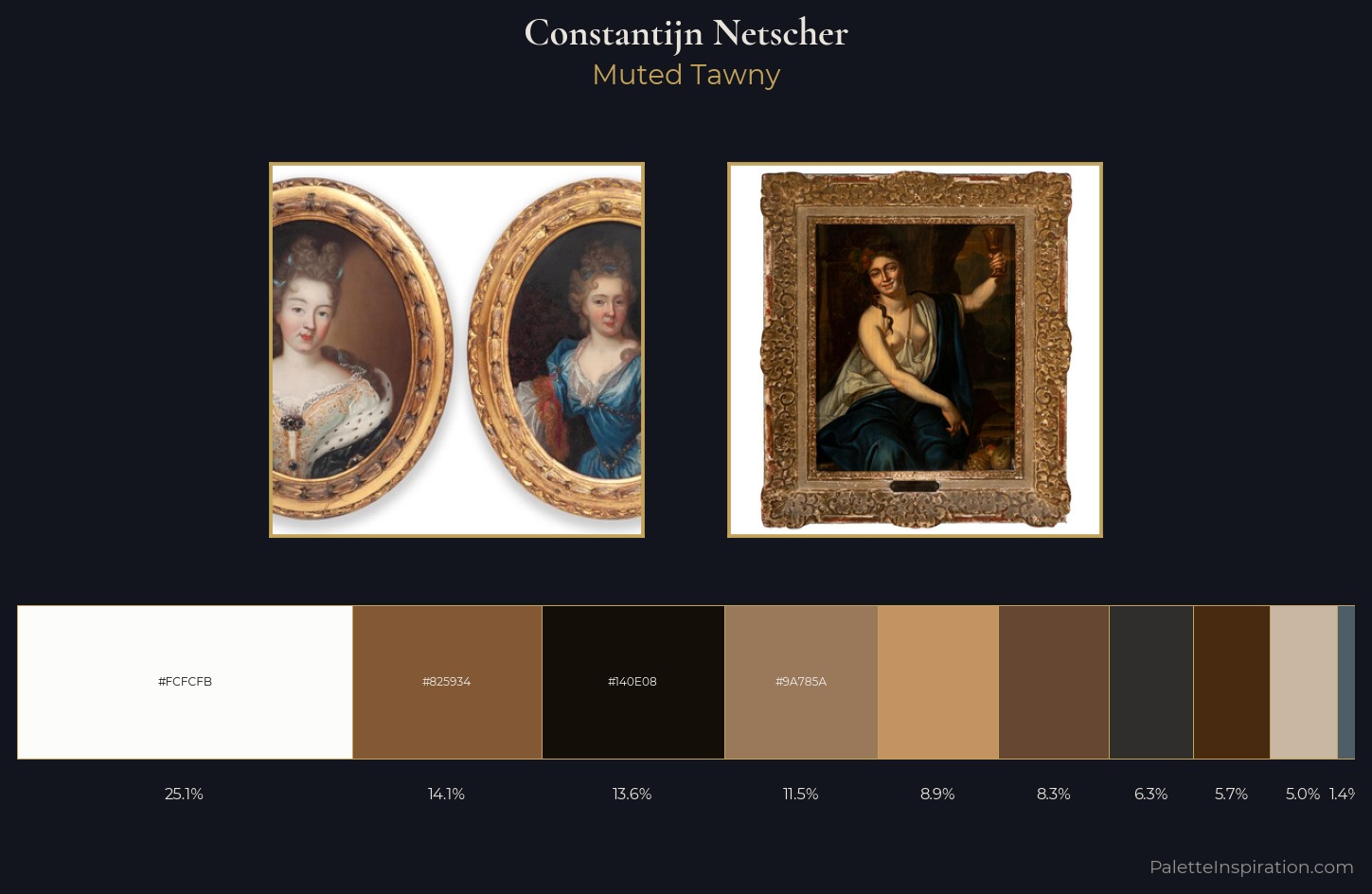 Constantijn Netscher Palette 1 — Muted Tawny