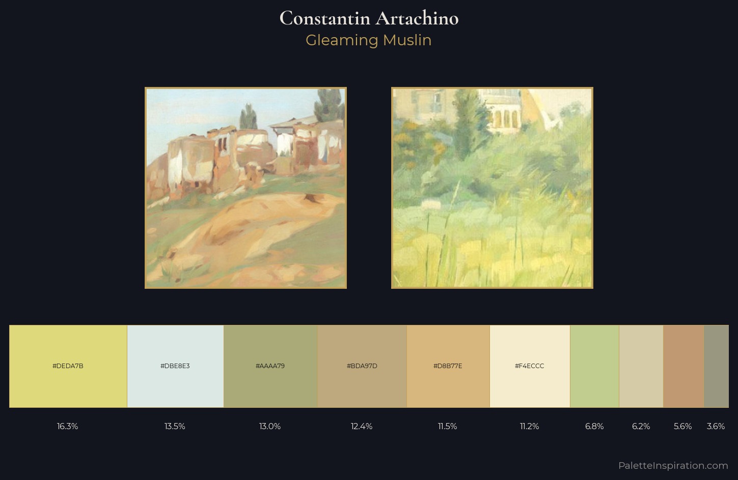 Constantin Artachino Palette 1 — Gleaming Muslin