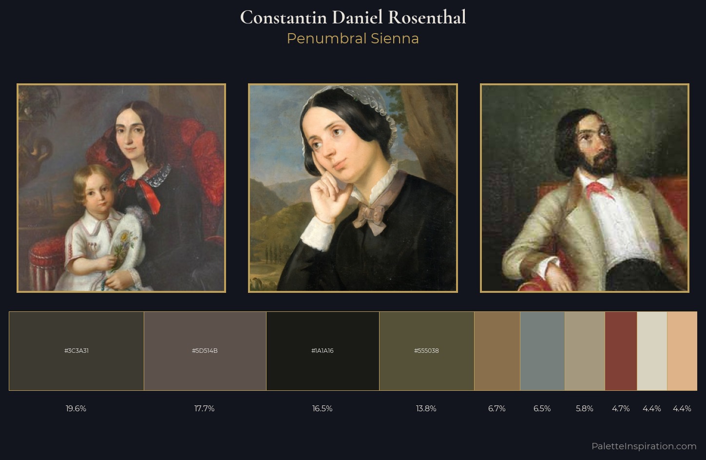 Constantin Daniel Rosenthal Palette 2 — Penumbral Sienna