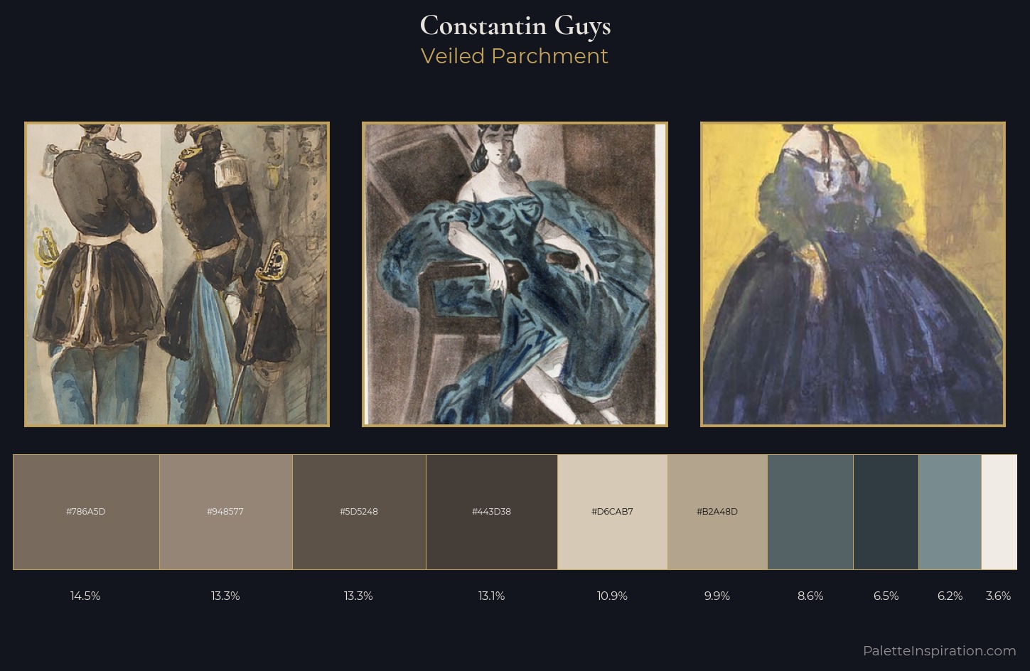 Constantin Guys Palette 2 — Veiled Parchment