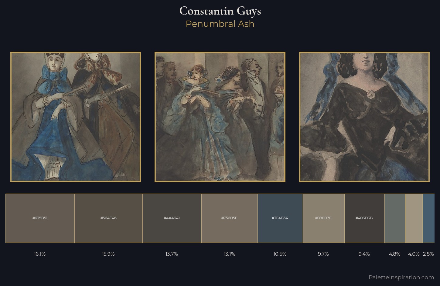 Constantin Guys Palette 6 — Penumbral Ash