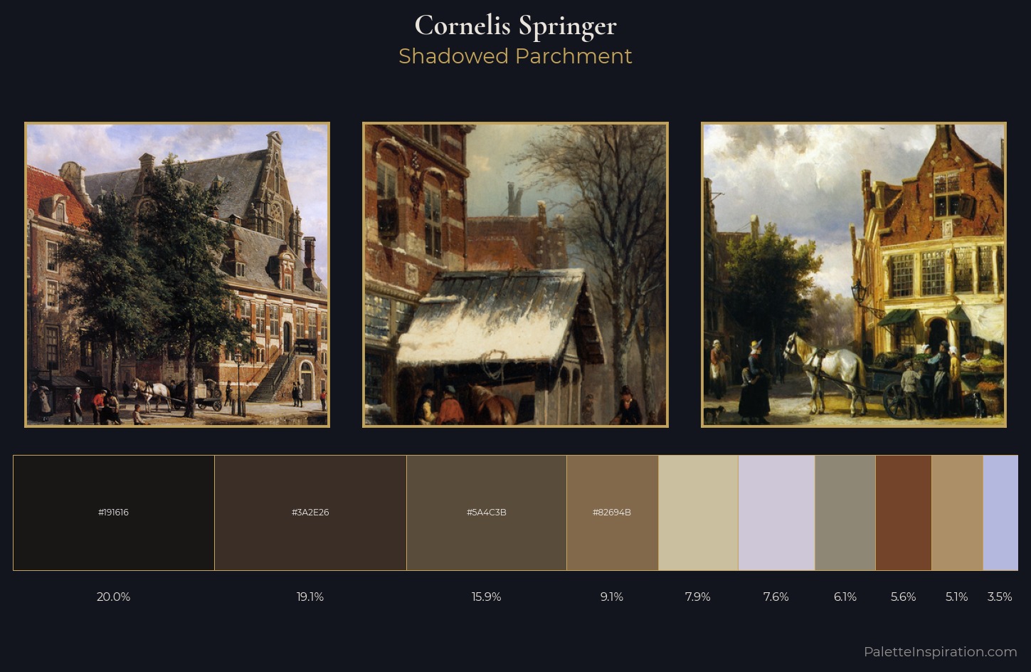 Cornelis Springer Palette 7 — Shadowed Parchment