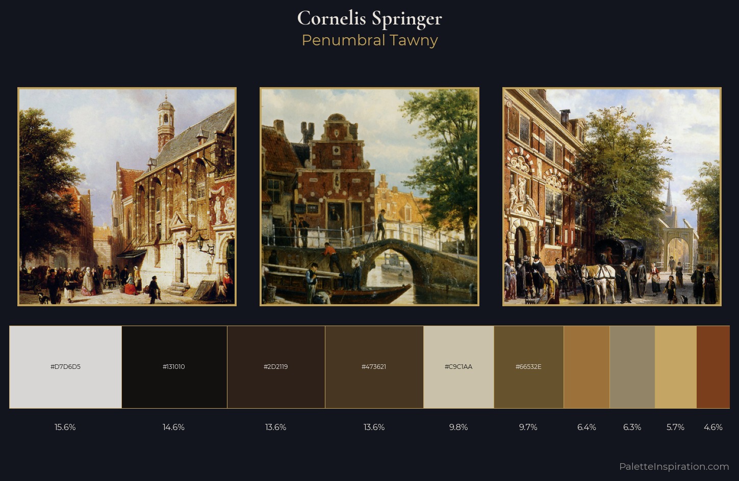 Cornelis Springer Palette 10 — Penumbral Tawny
