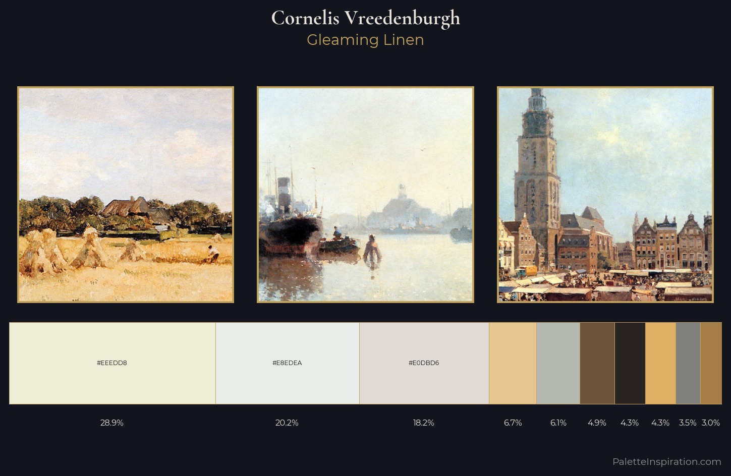 Cornelis Vreedenburgh Palette 1 — Gleaming Linen
