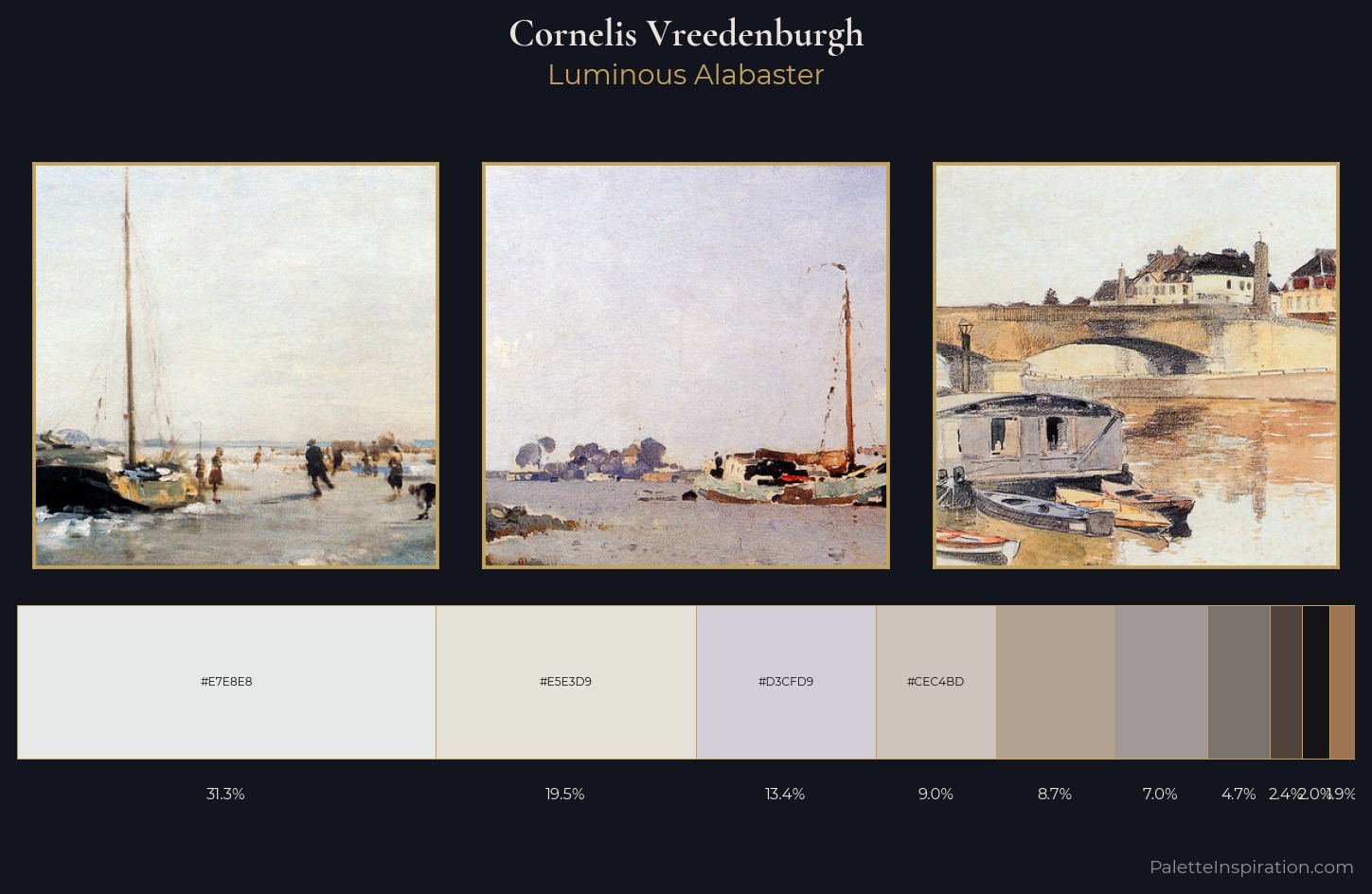 Cornelis Vreedenburgh Palette 2 — Luminous Alabaster