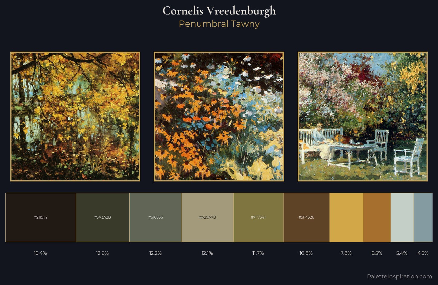 Cornelis Vreedenburgh Palette 8 — Penumbral Tawny