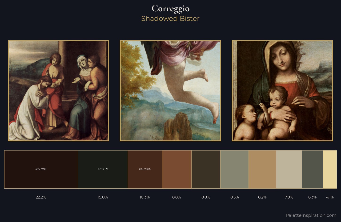 Correggio Palette 8 — Shadowed Bister
