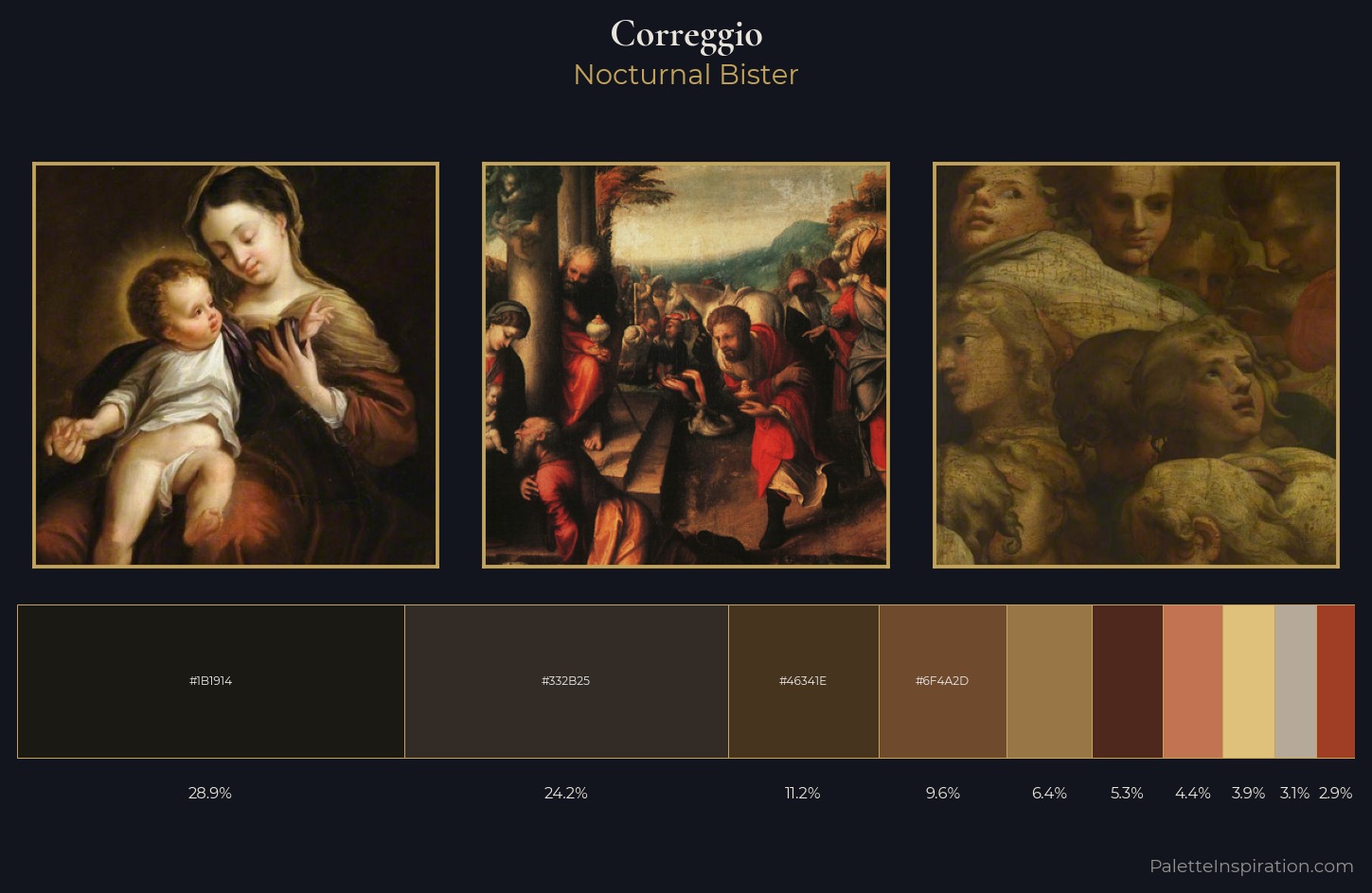 Correggio Palette 9 — Nocturnal Bister