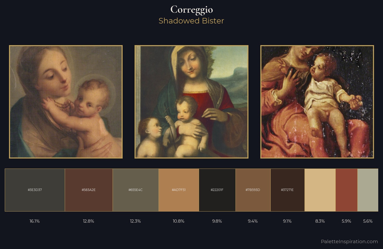 Correggio Palette 10 — Shadowed Bister