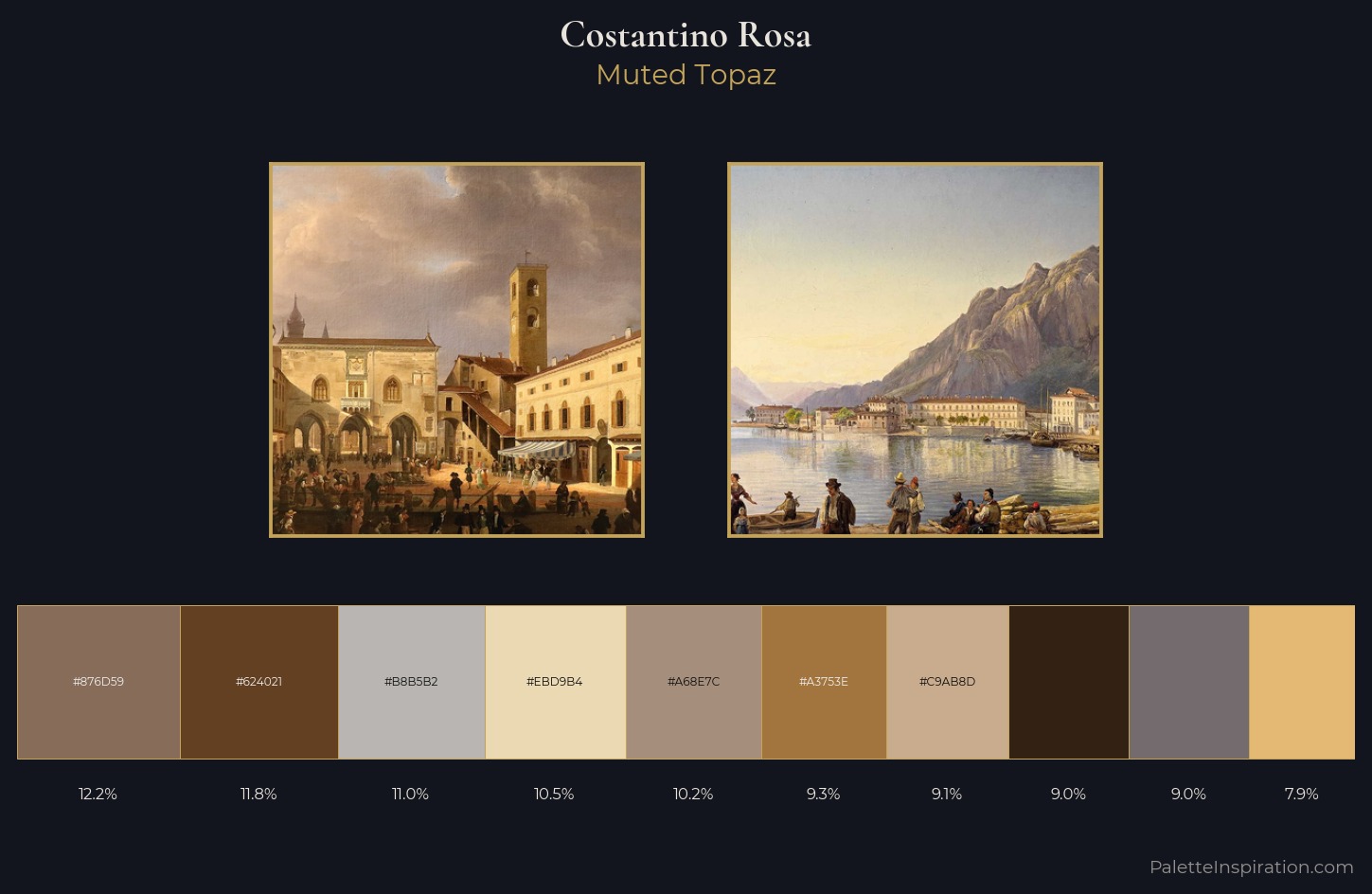 Costantino Rosa Palette 1 — Muted Topaz