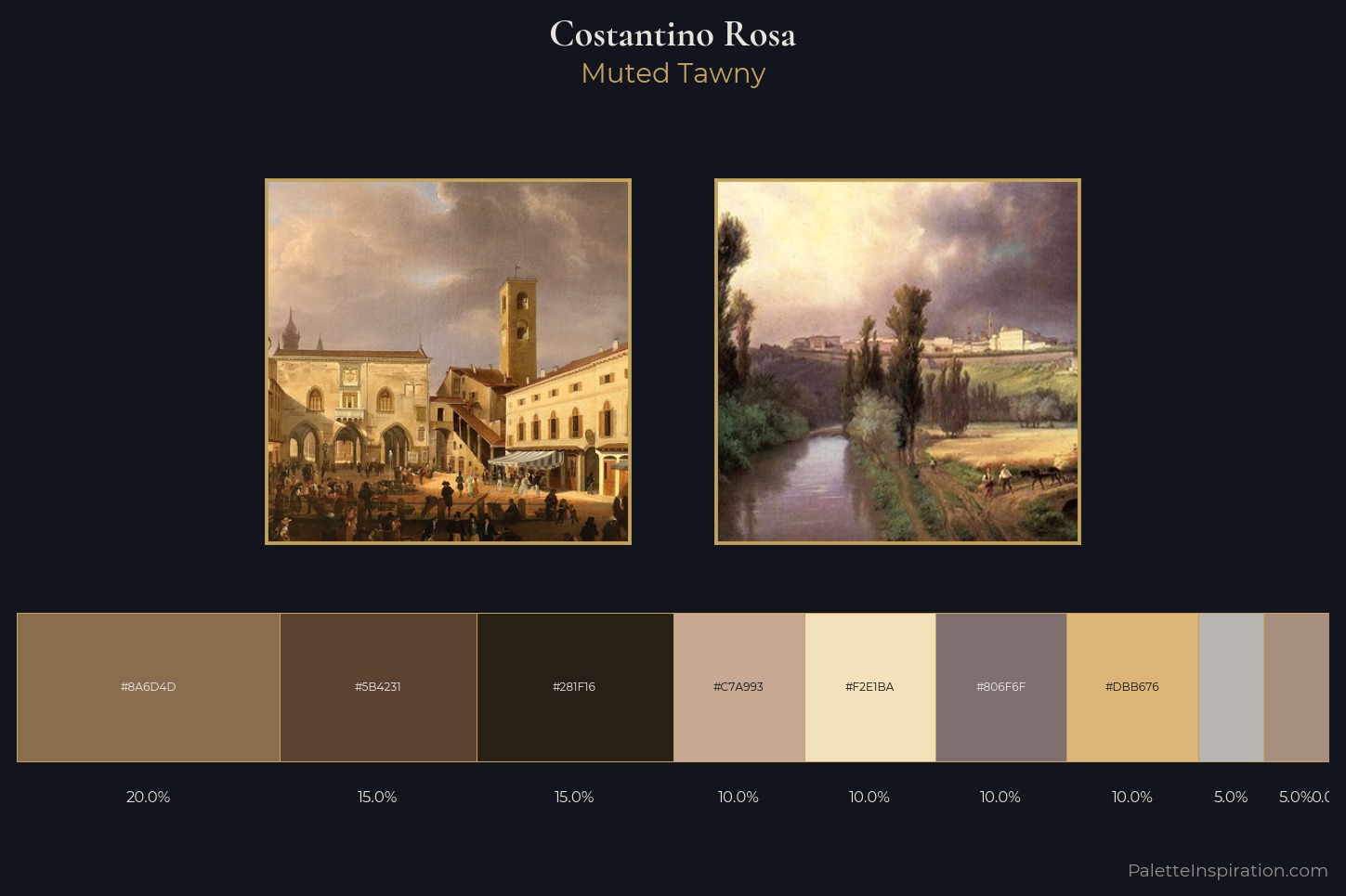 Costantino Rosa Master Palette — Muted Tawny