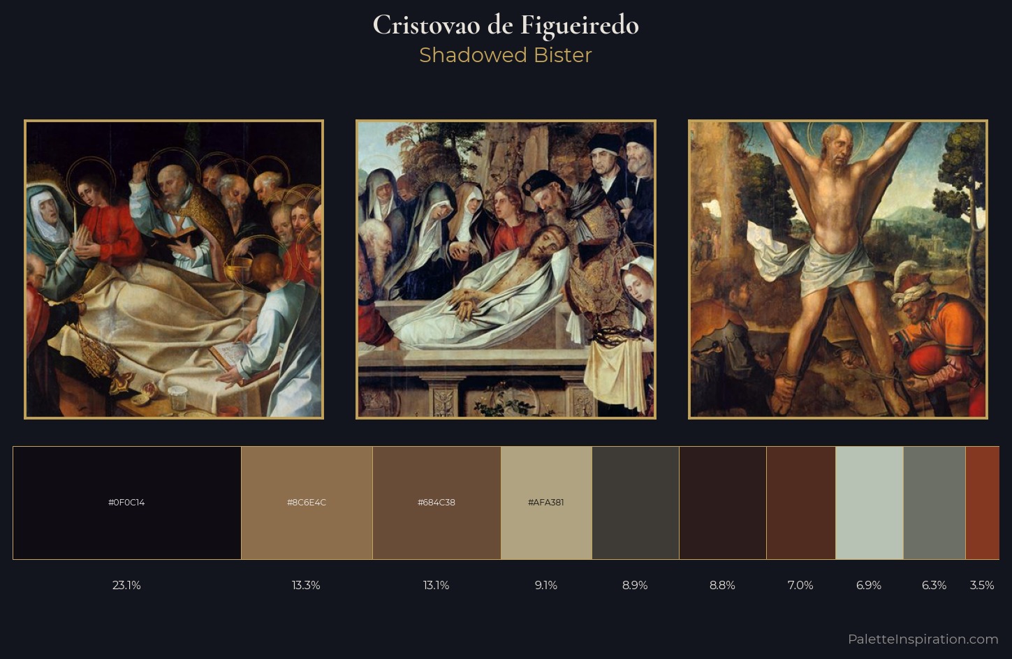 Cristovao de Figueiredo Palette 5 — Shadowed Bister
