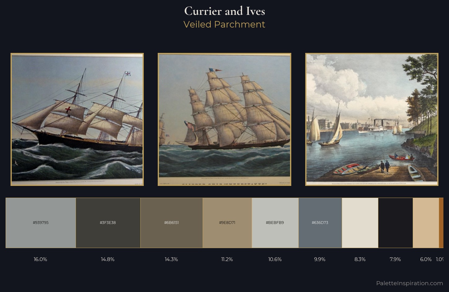 Currier and Ives Palette 3 — Veiled Parchment