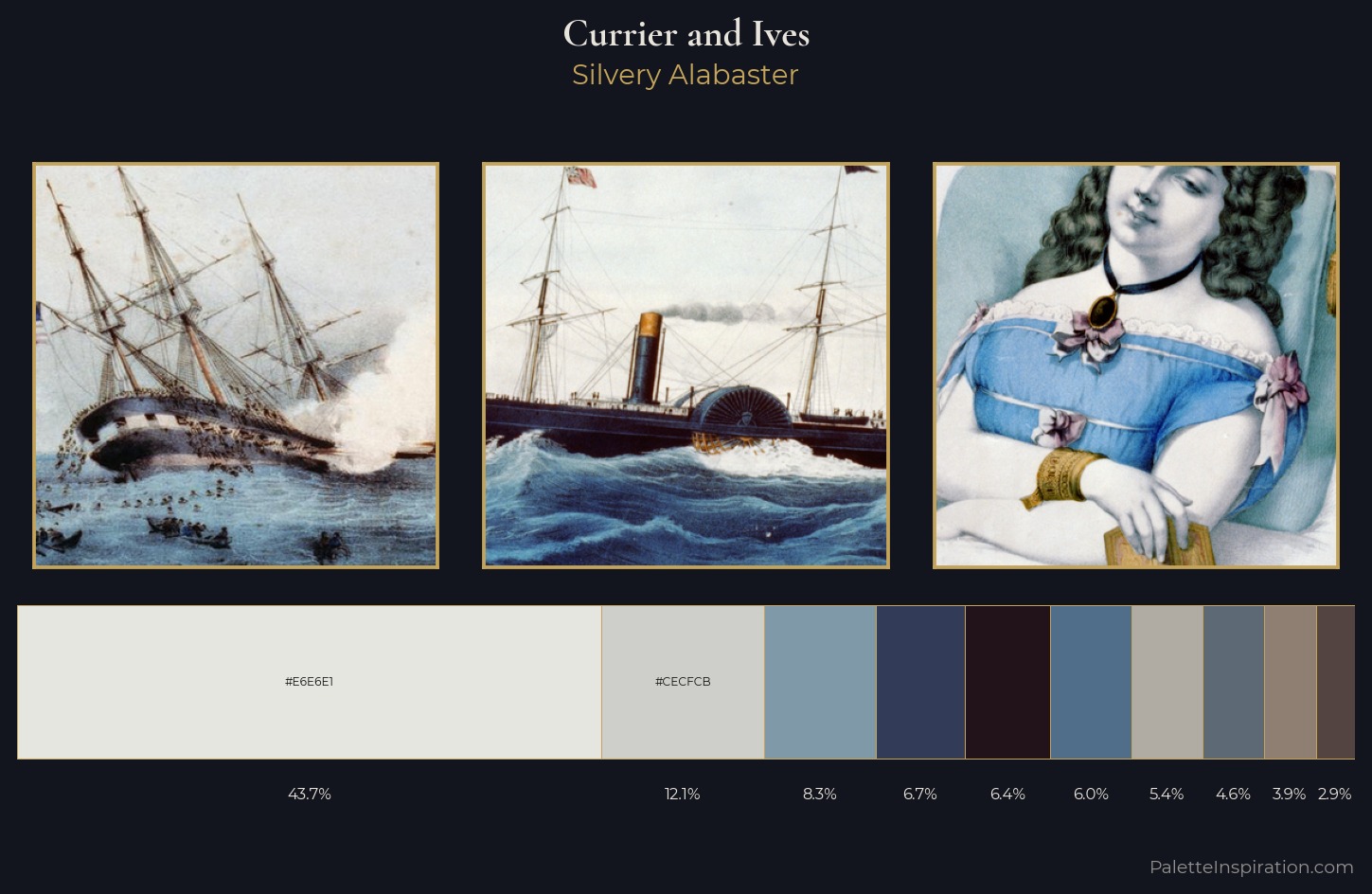 Currier and Ives Palette 4 — Silvery Alabaster