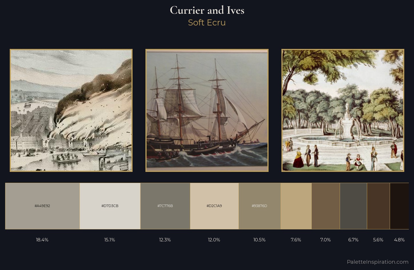 Currier and Ives Palette 5 — Soft Ecru