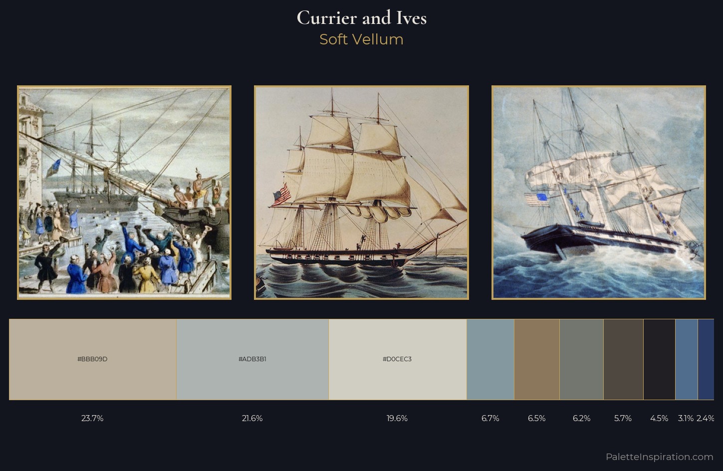 Currier and Ives Palette 7 — Soft Vellum
