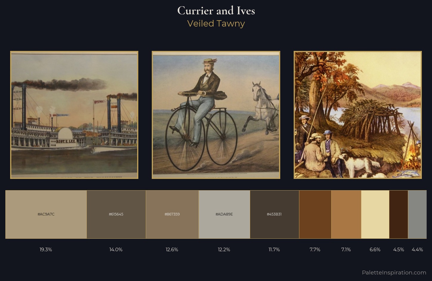 Currier and Ives Palette 10 — Veiled Tawny