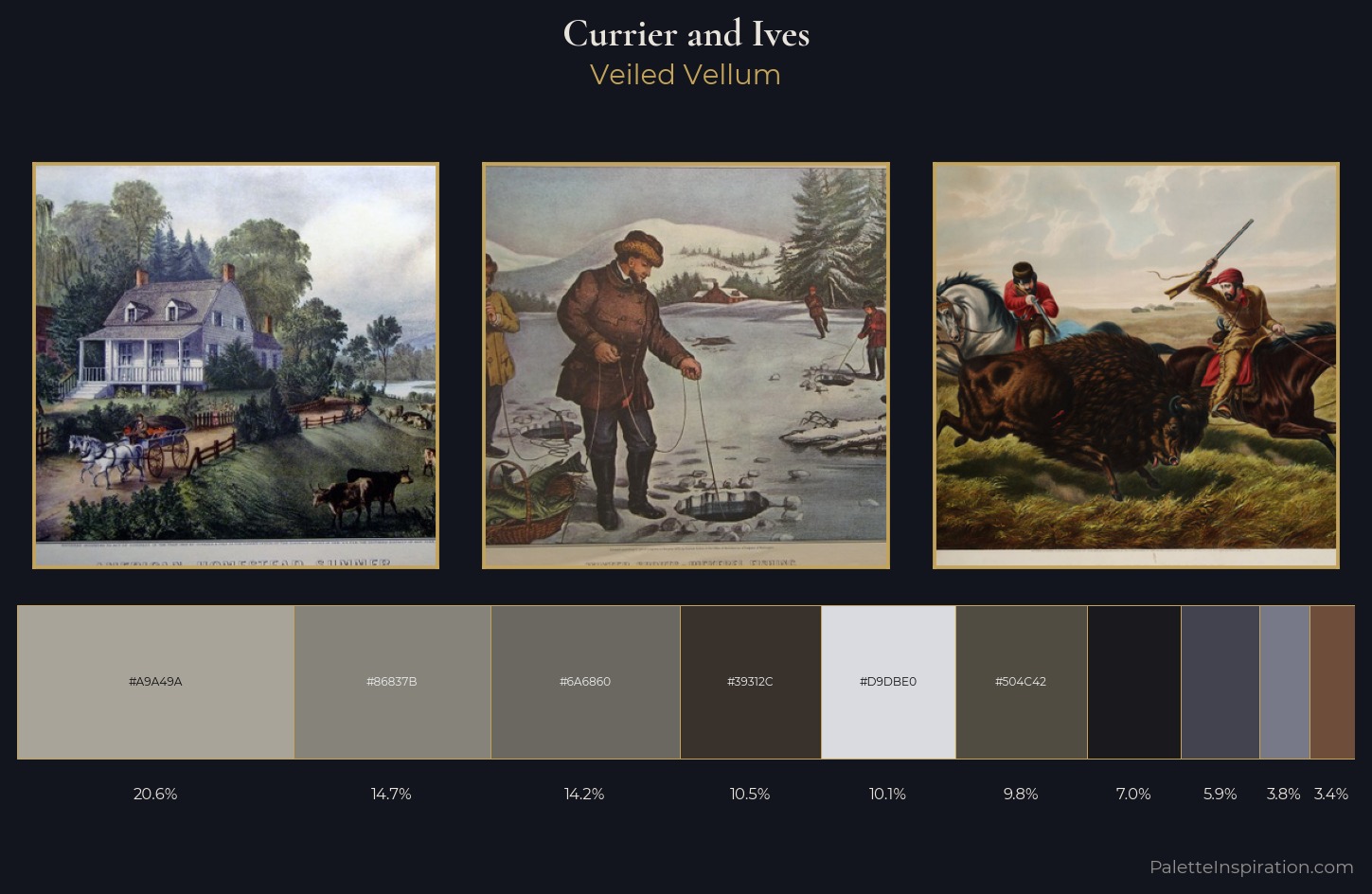 Currier and Ives Palette 14 — Veiled Vellum