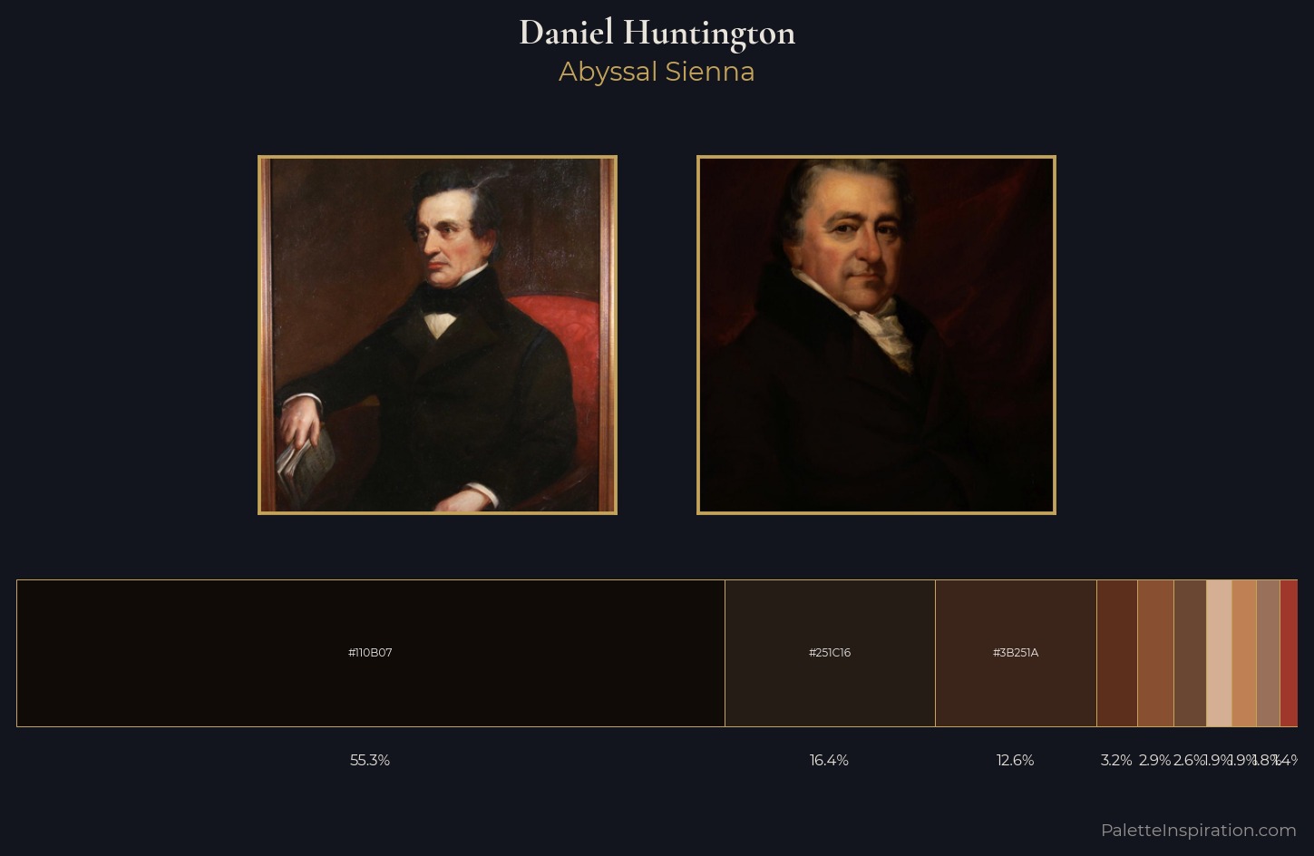 Daniel Huntington Palette 3 — Abyssal Sienna