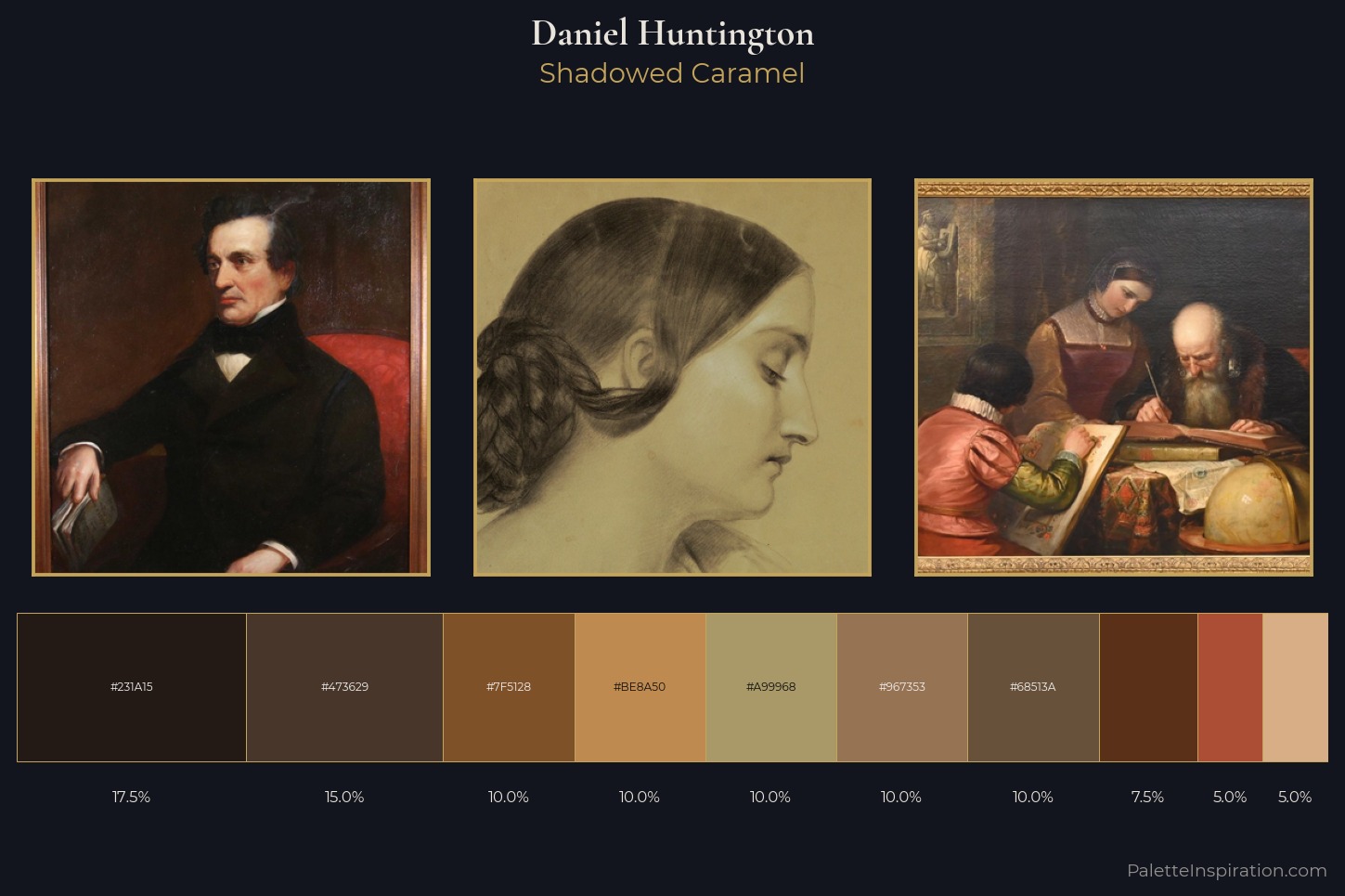 Daniel Huntington Master Palette — Shadowed Caramel