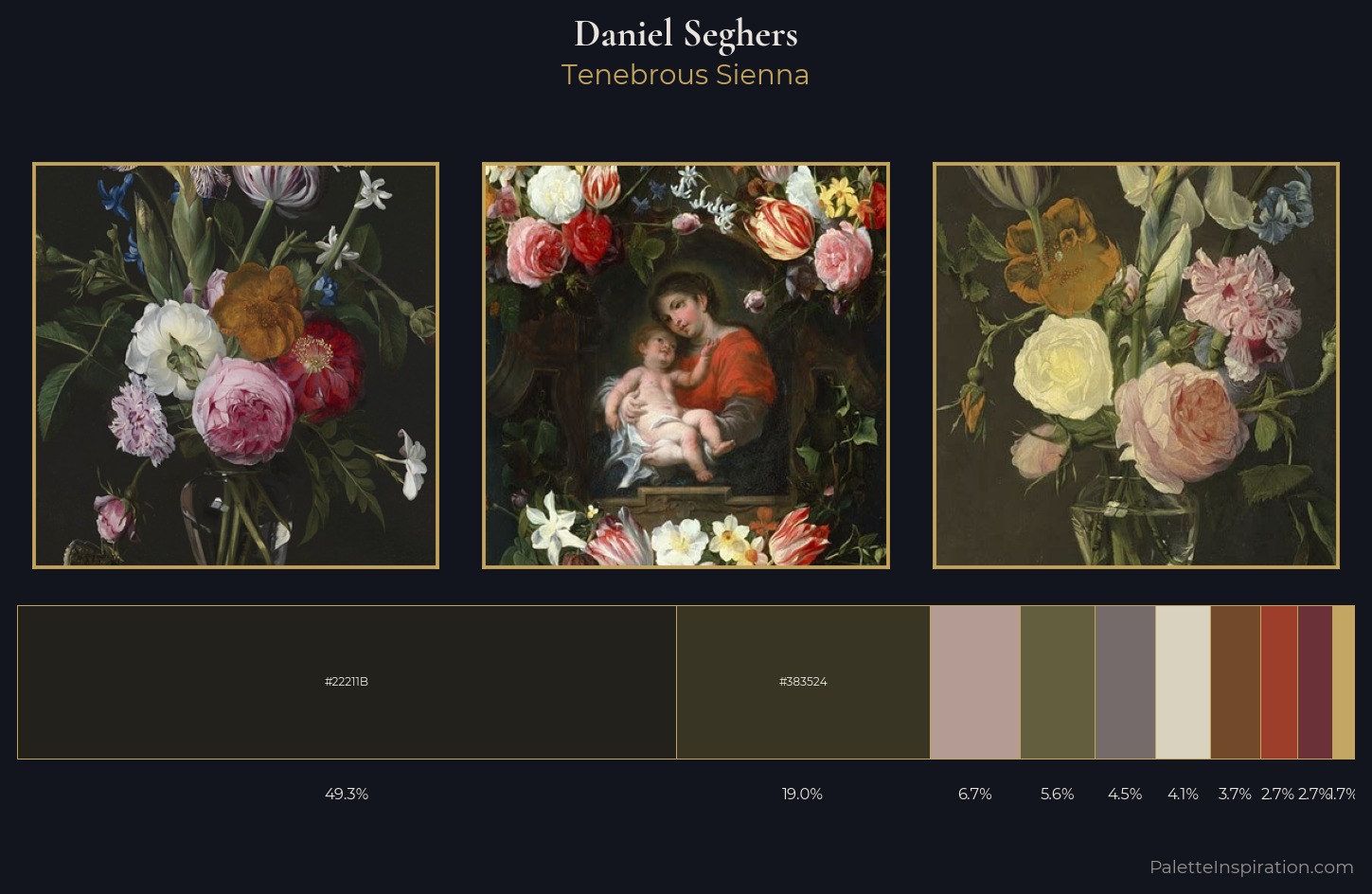Daniel Seghers Palette 2 — Tenebrous Sienna