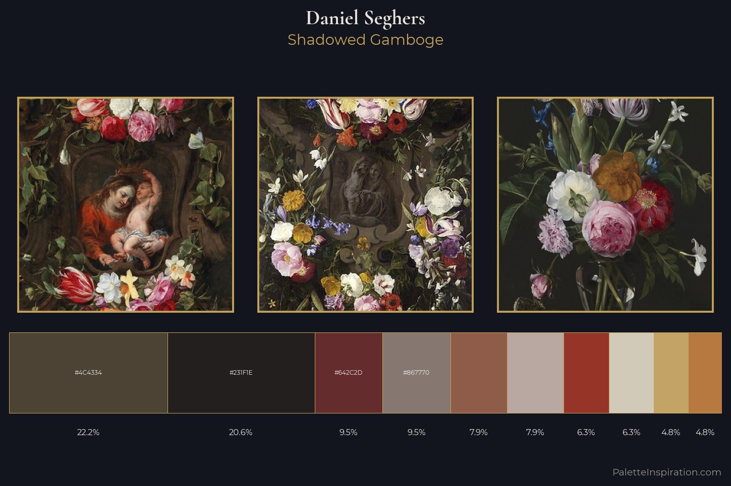 Daniel Seghers Master Palette — Shadowed Gamboge