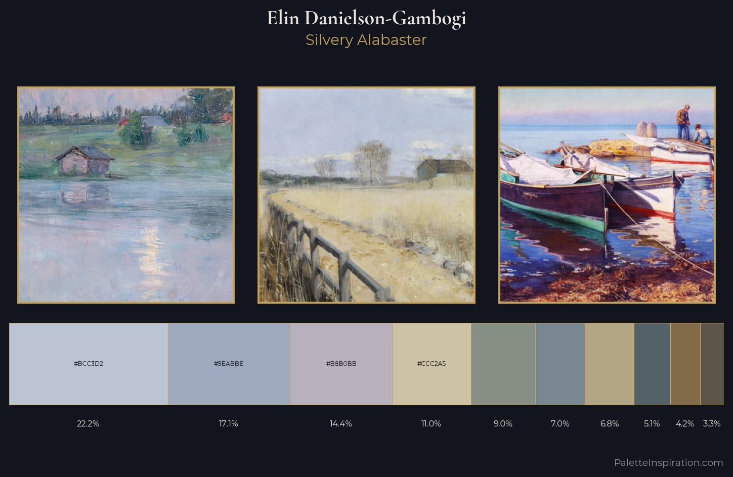 Elin Danielson-Gambogi Palette 1 — Silvery Alabaster