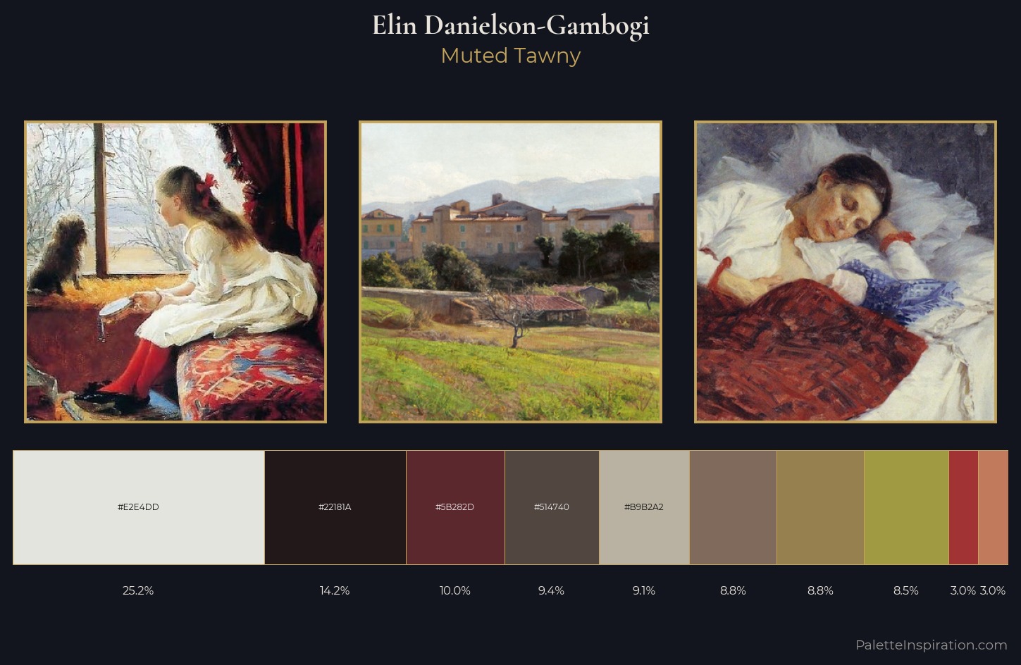 Elin Danielson-Gambogi Palette 4 — Muted Tawny