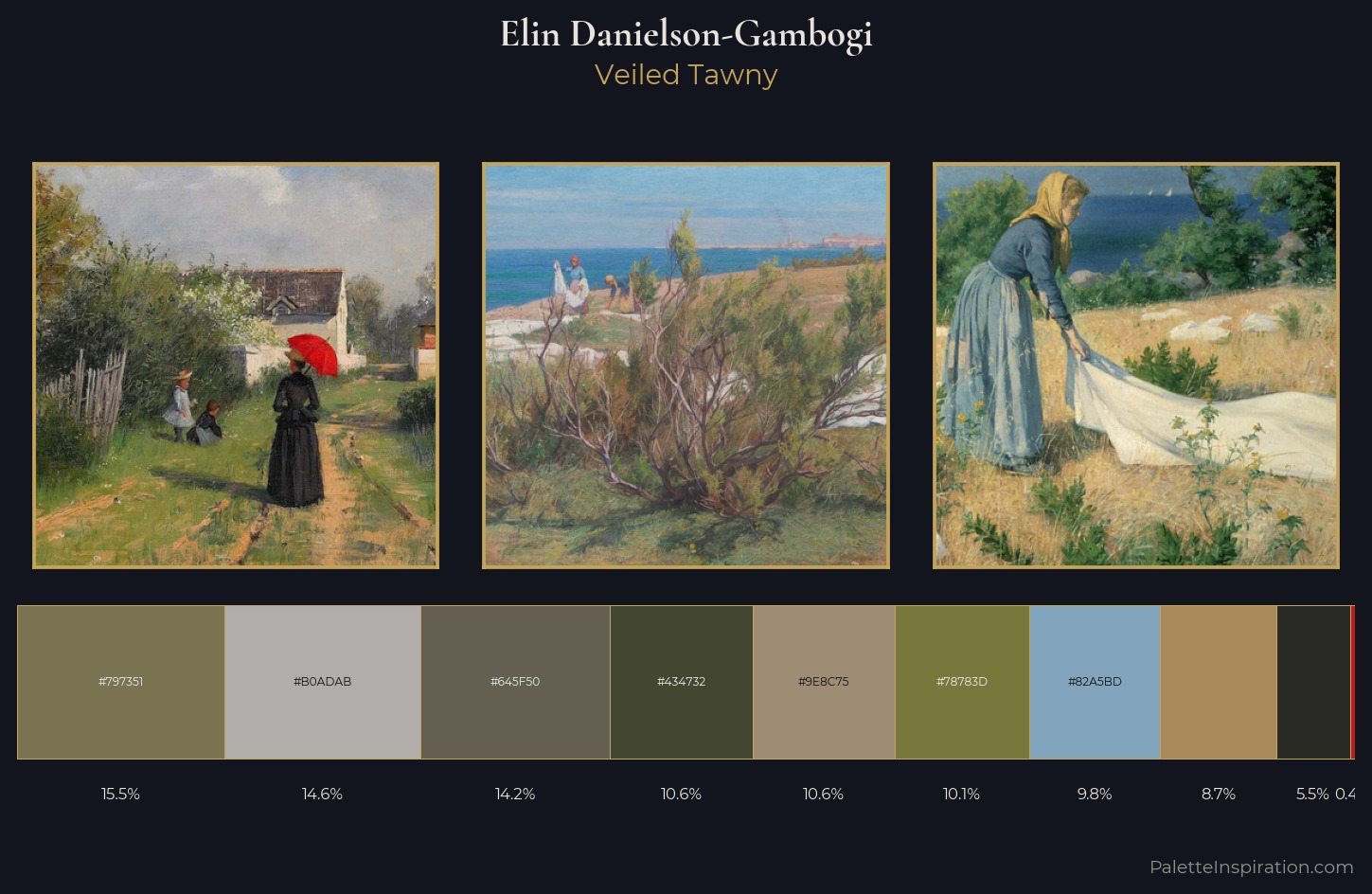 Elin Danielson-Gambogi Palette 7 — Veiled Tawny