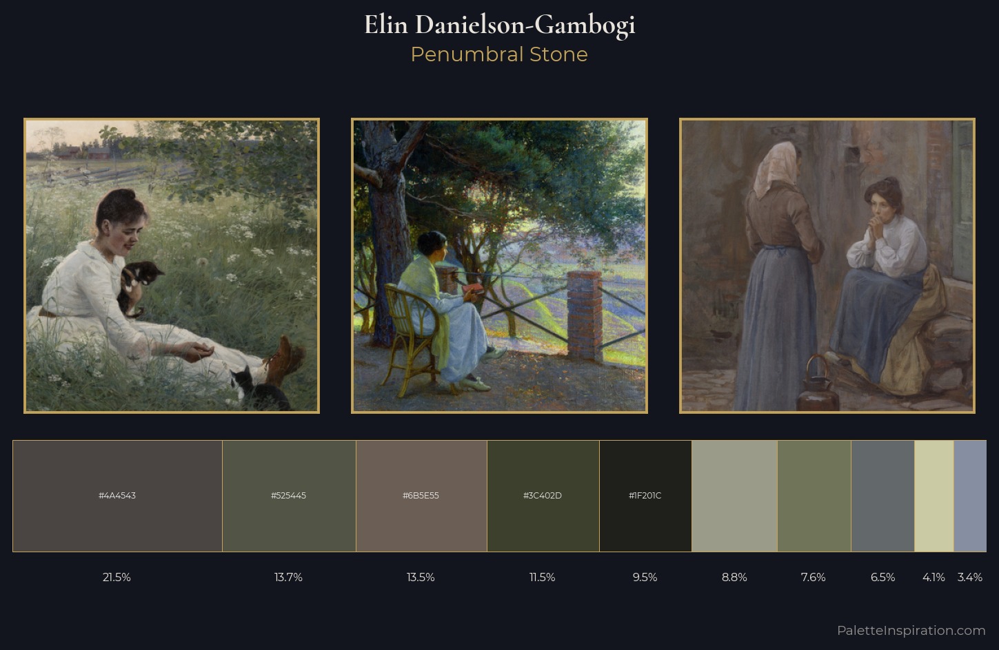 Elin Danielson-Gambogi Palette 9 — Penumbral Stone