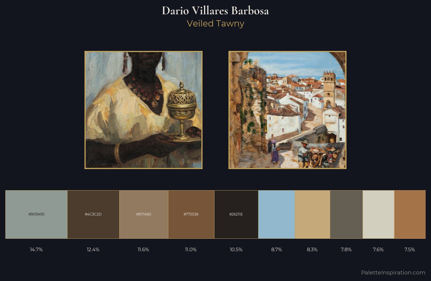 Dario Villares Barbosa Palette 1 — Veiled Tawny