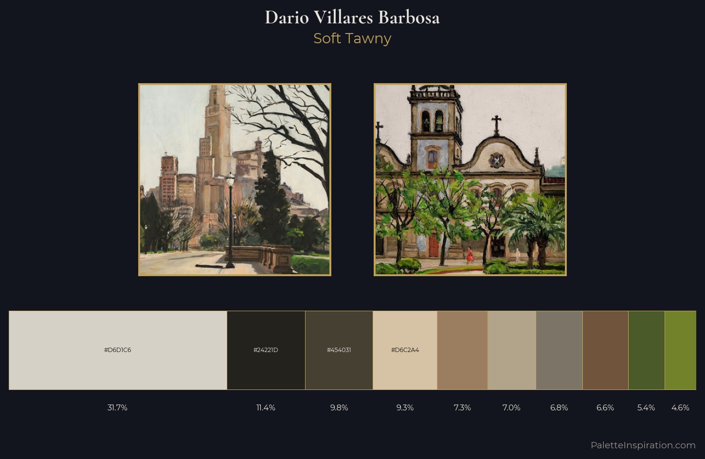 Dario Villares Barbosa Palette 2 — Soft Tawny