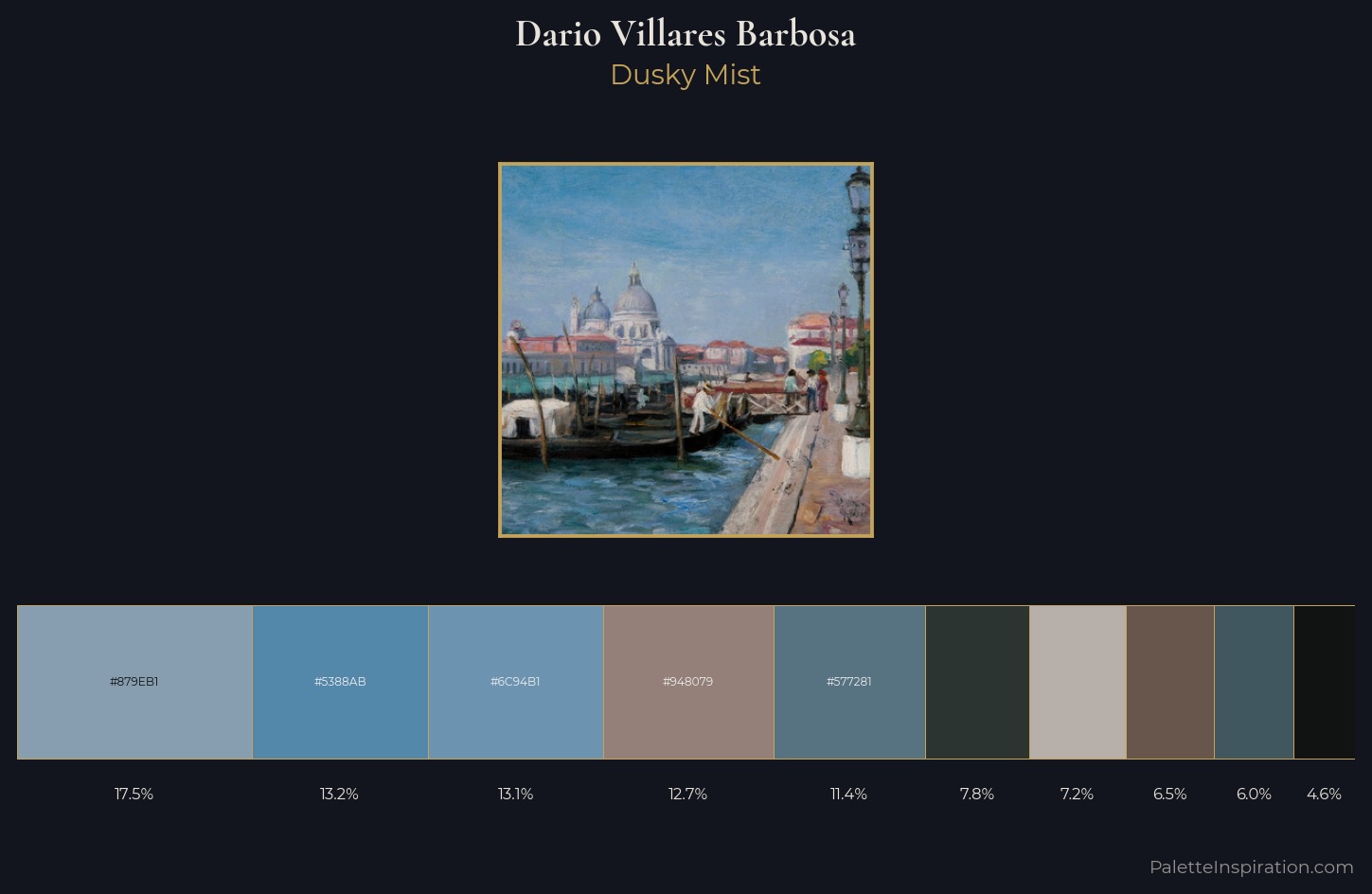 Dario Villares Barbosa Palette 4 — Dusky Mist