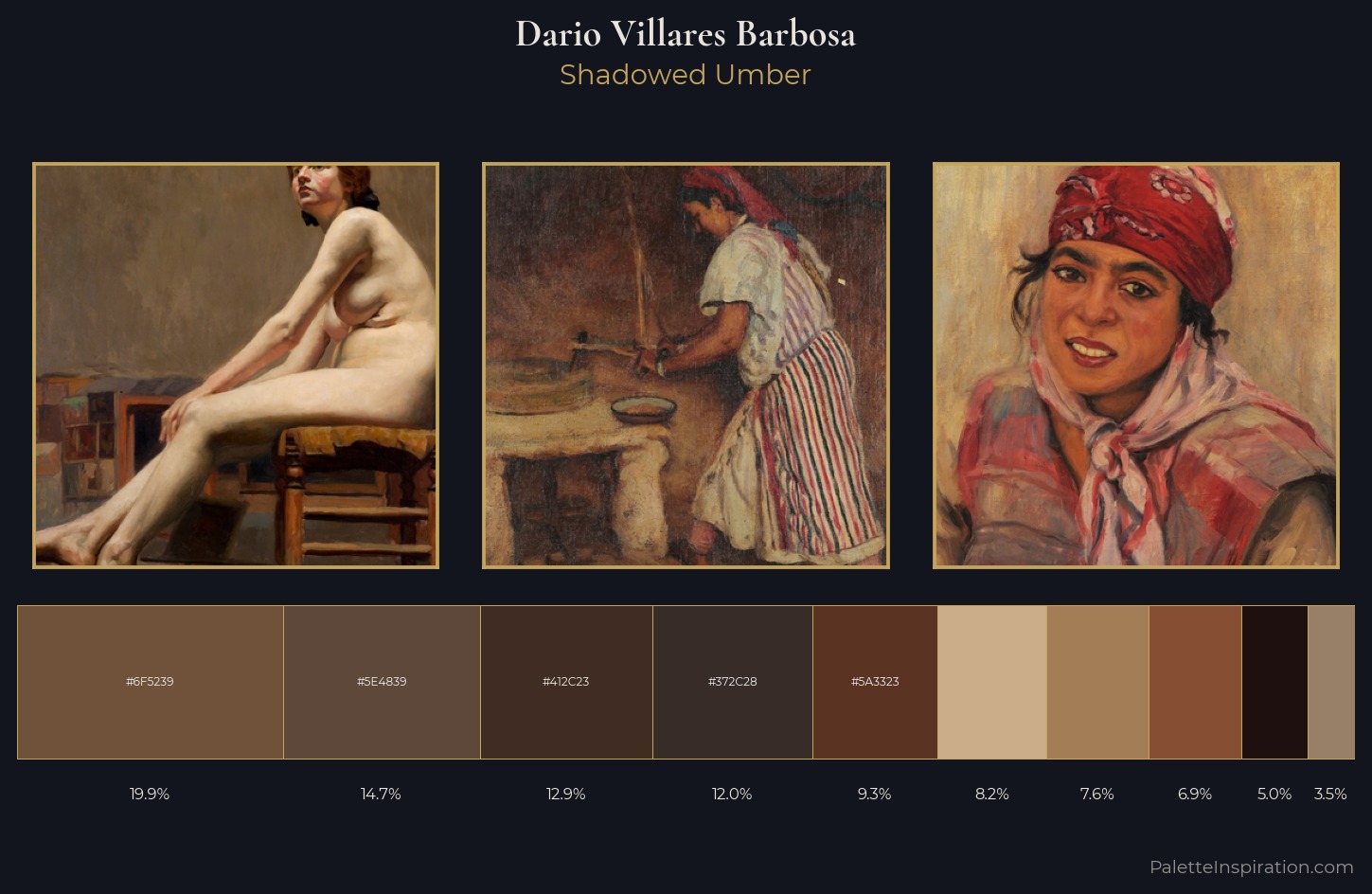 Dario Villares Barbosa Palette 5 — Shadowed Umber