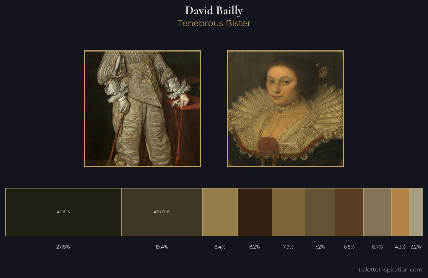 David Bailly Palette 3 — Tenebrous Bister