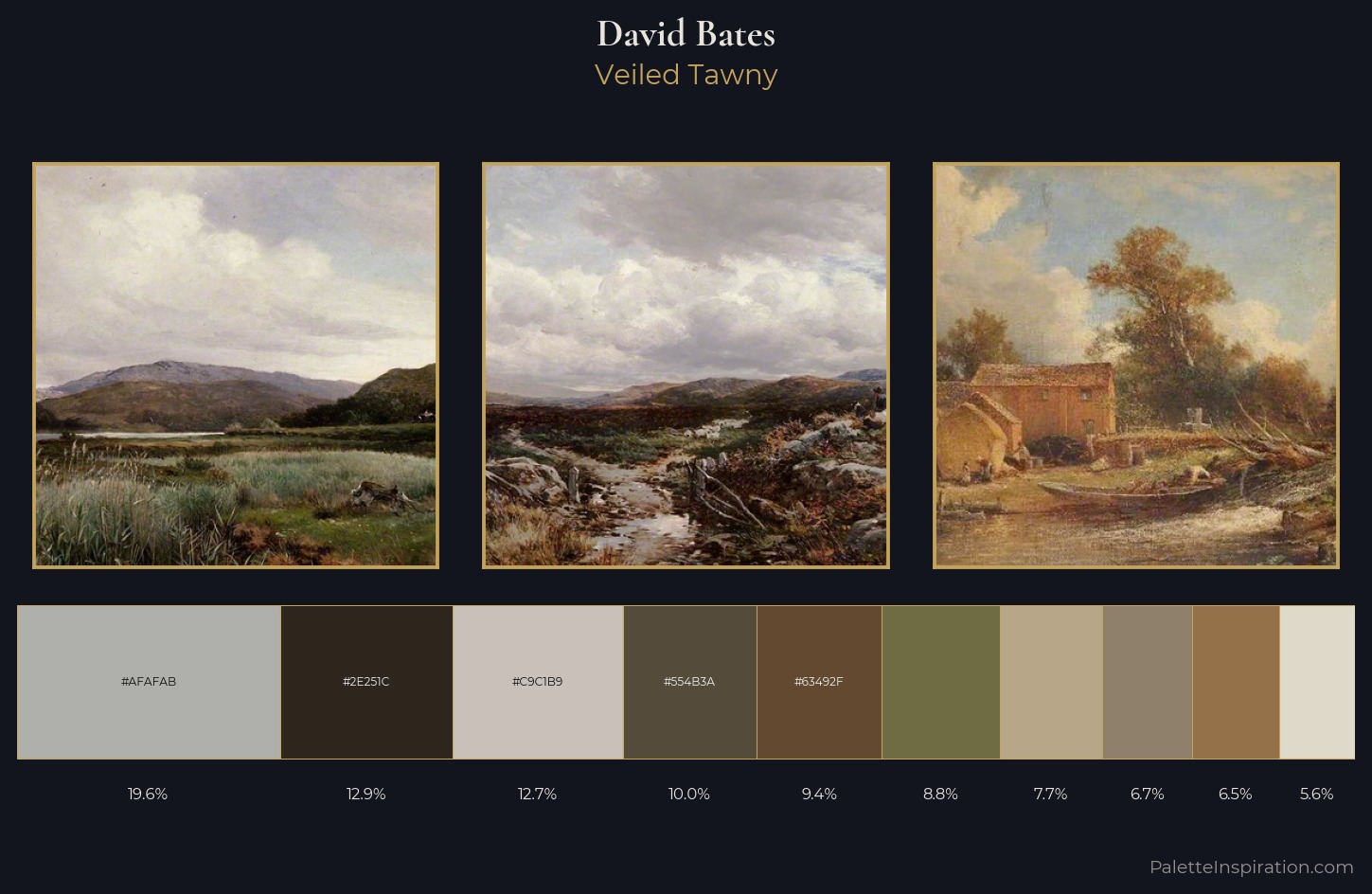 David Bates Palette 2 — Veiled Tawny