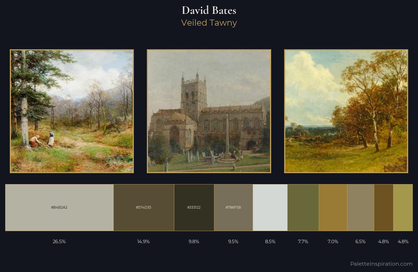 David Bates Palette 4 — Veiled Tawny