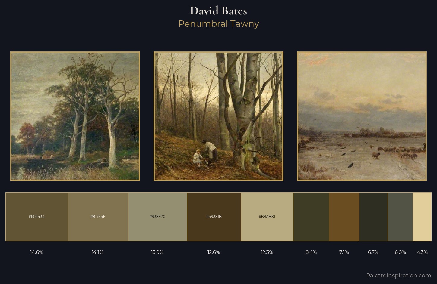 David Bates Palette 7 — Penumbral Tawny