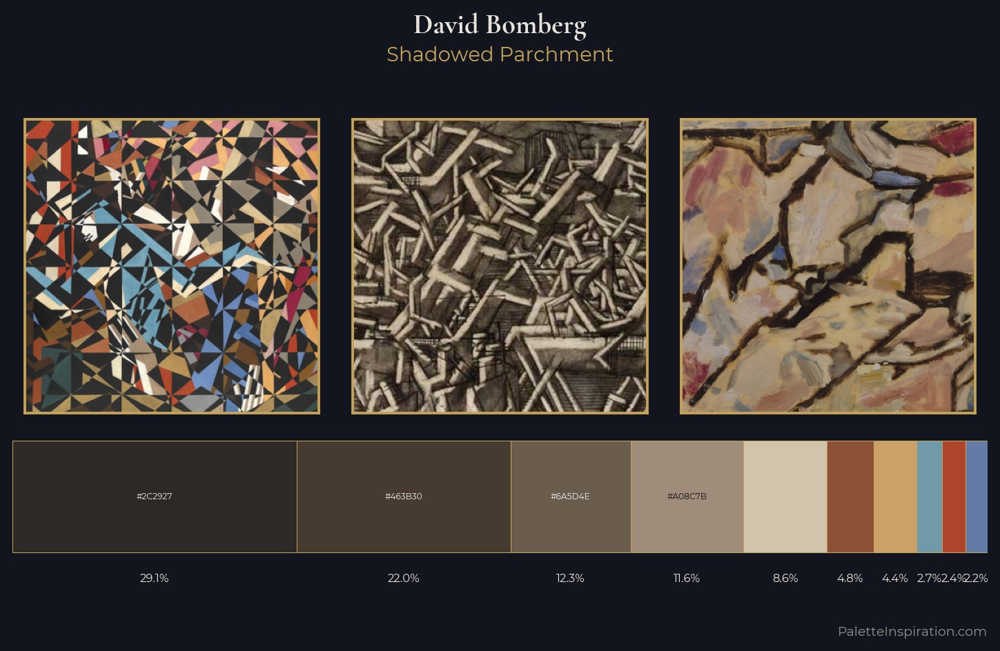 David Bomberg Palette 3 — Shadowed Parchment