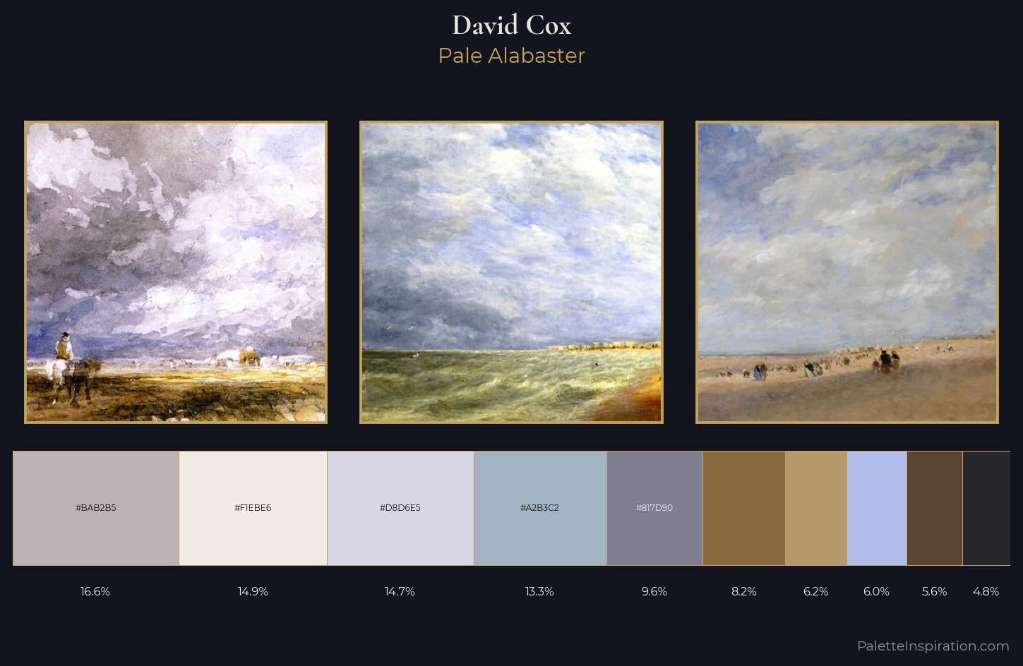 David Cox Palette 1 — Pale Alabaster