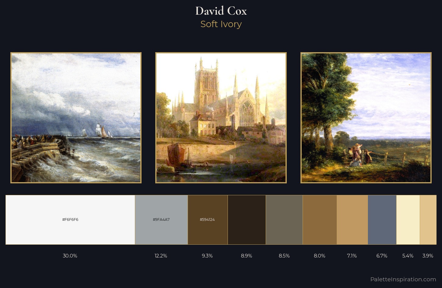 David Cox Palette 5 — Soft Ivory