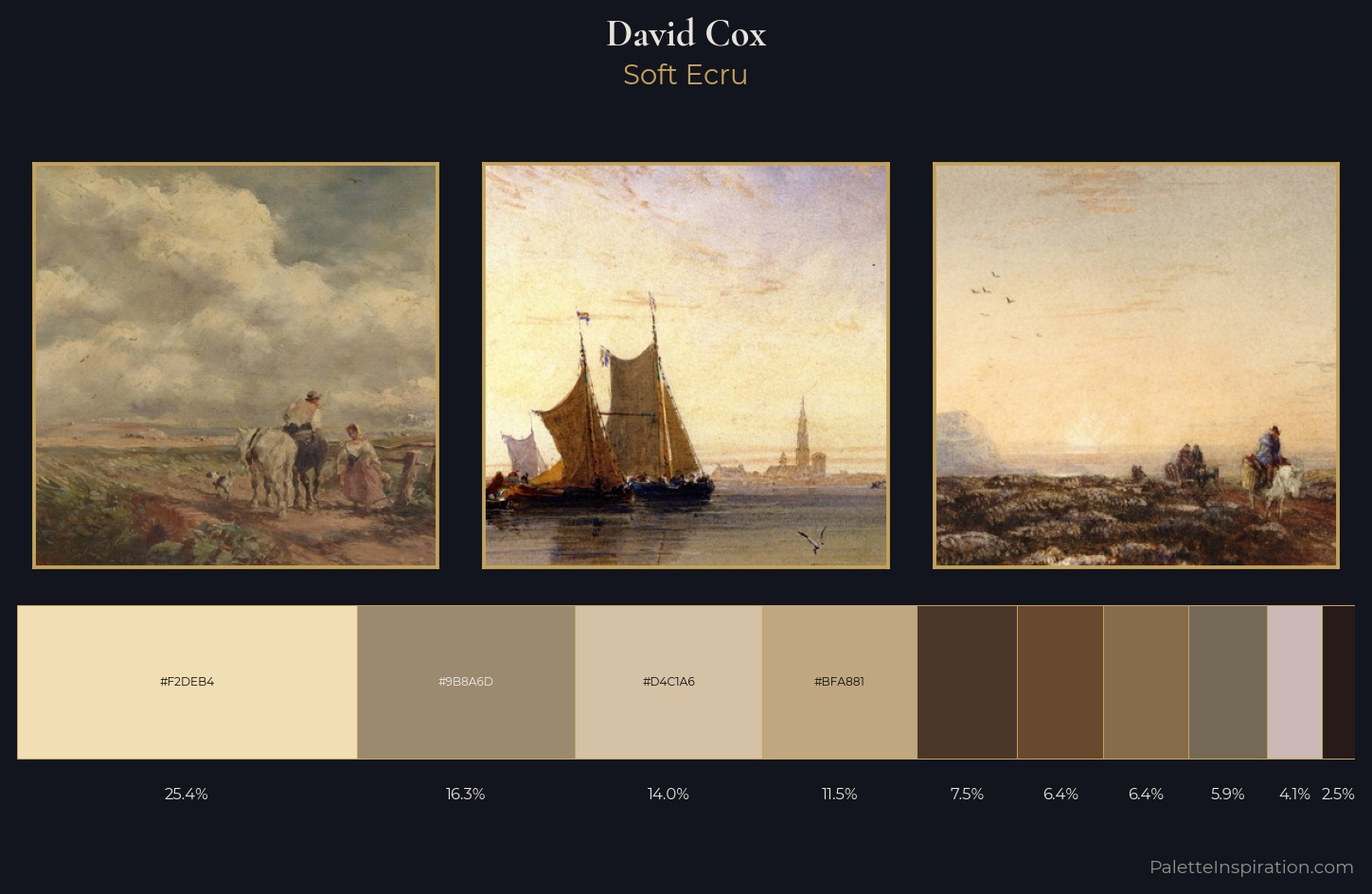 David Cox Palette 8 — Soft Ecru