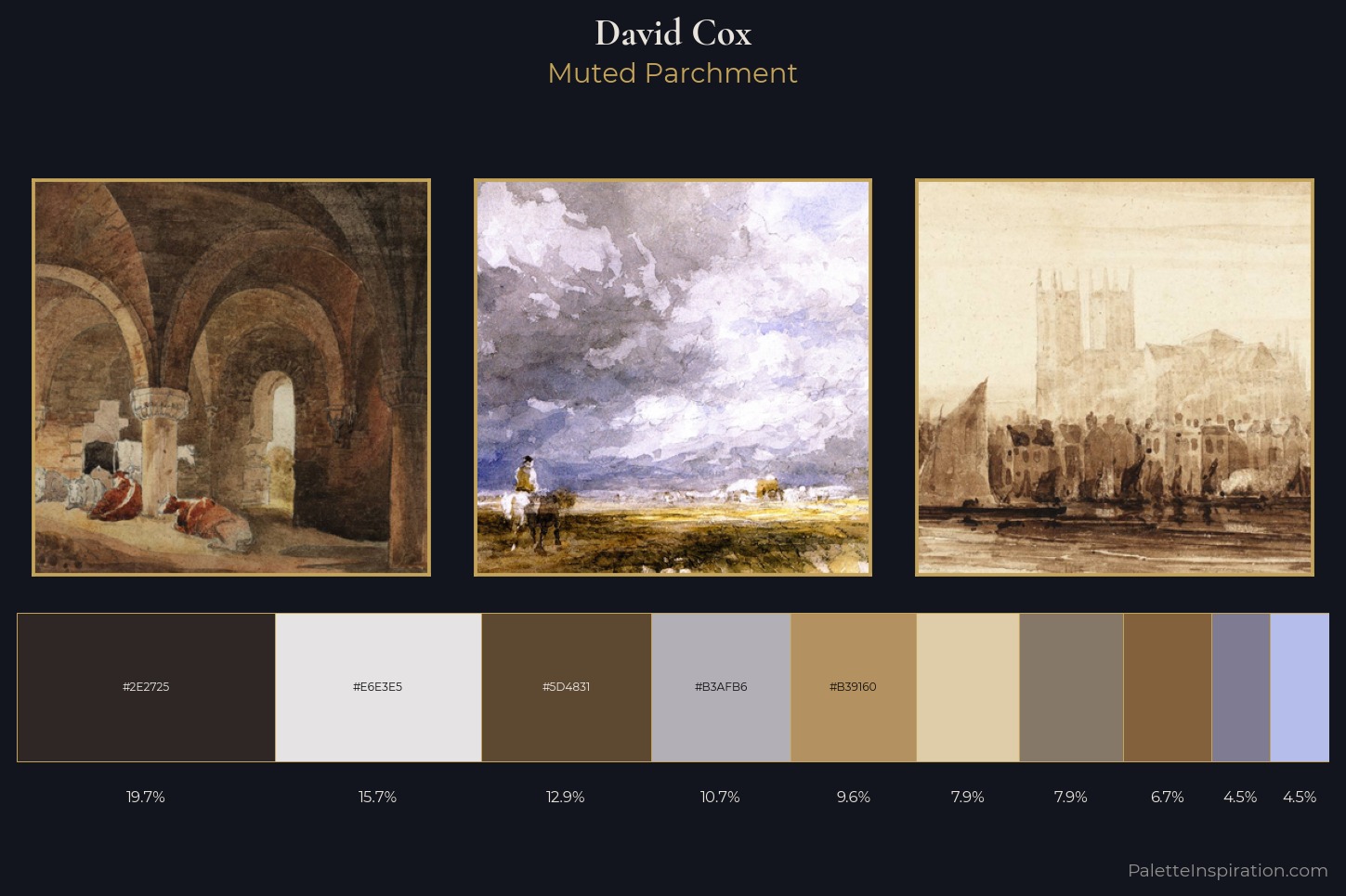 David Cox Master Palette — Muted Parchment