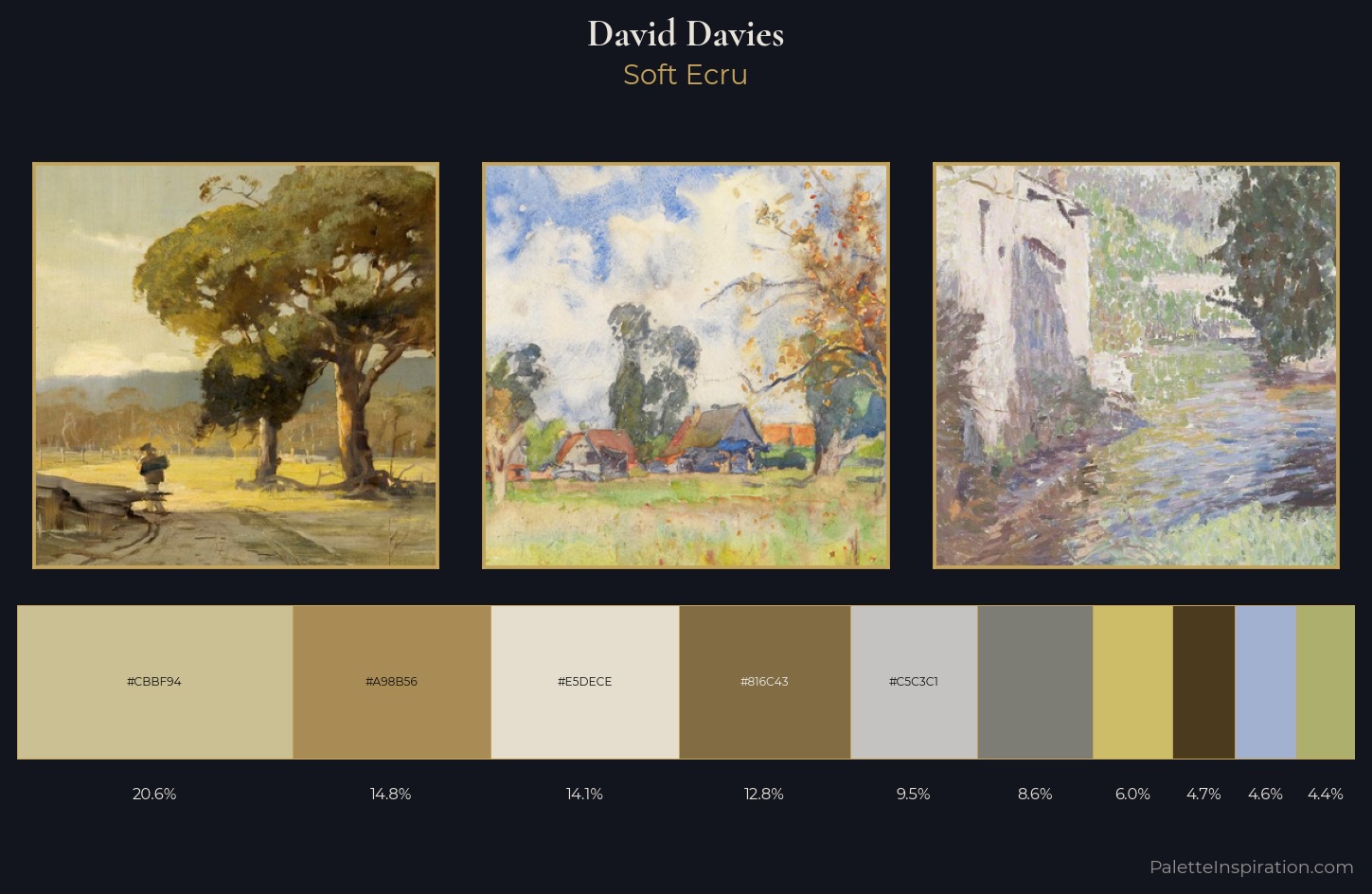 David Davies Palette 1 — Soft Ecru