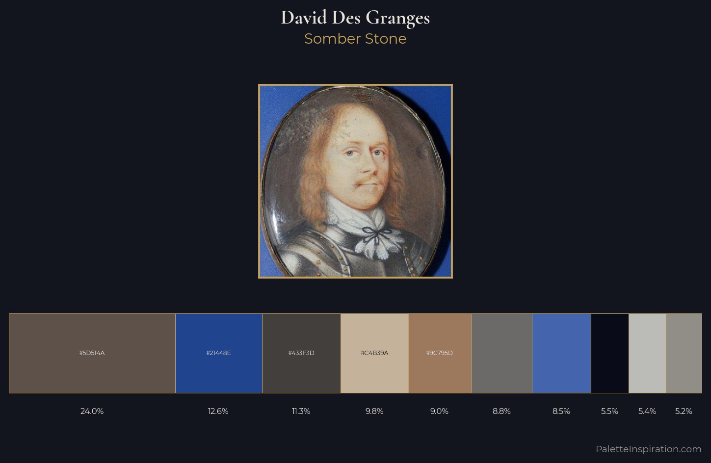 David Des Granges Palette 2 — Somber Stone