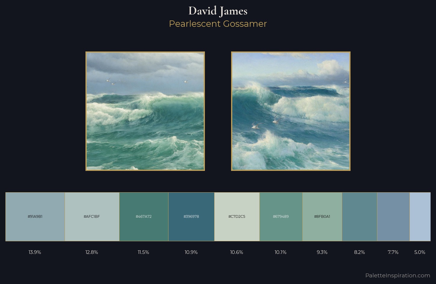 David James Palette 2 — Pearlescent Gossamer