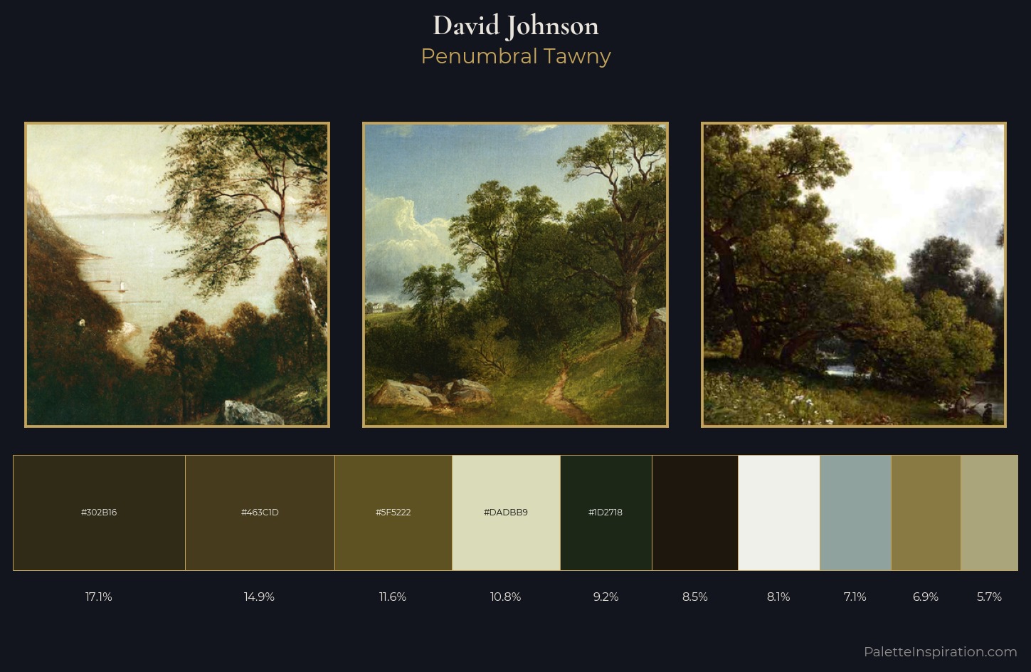 David Johnson Palette 8 — Penumbral Tawny